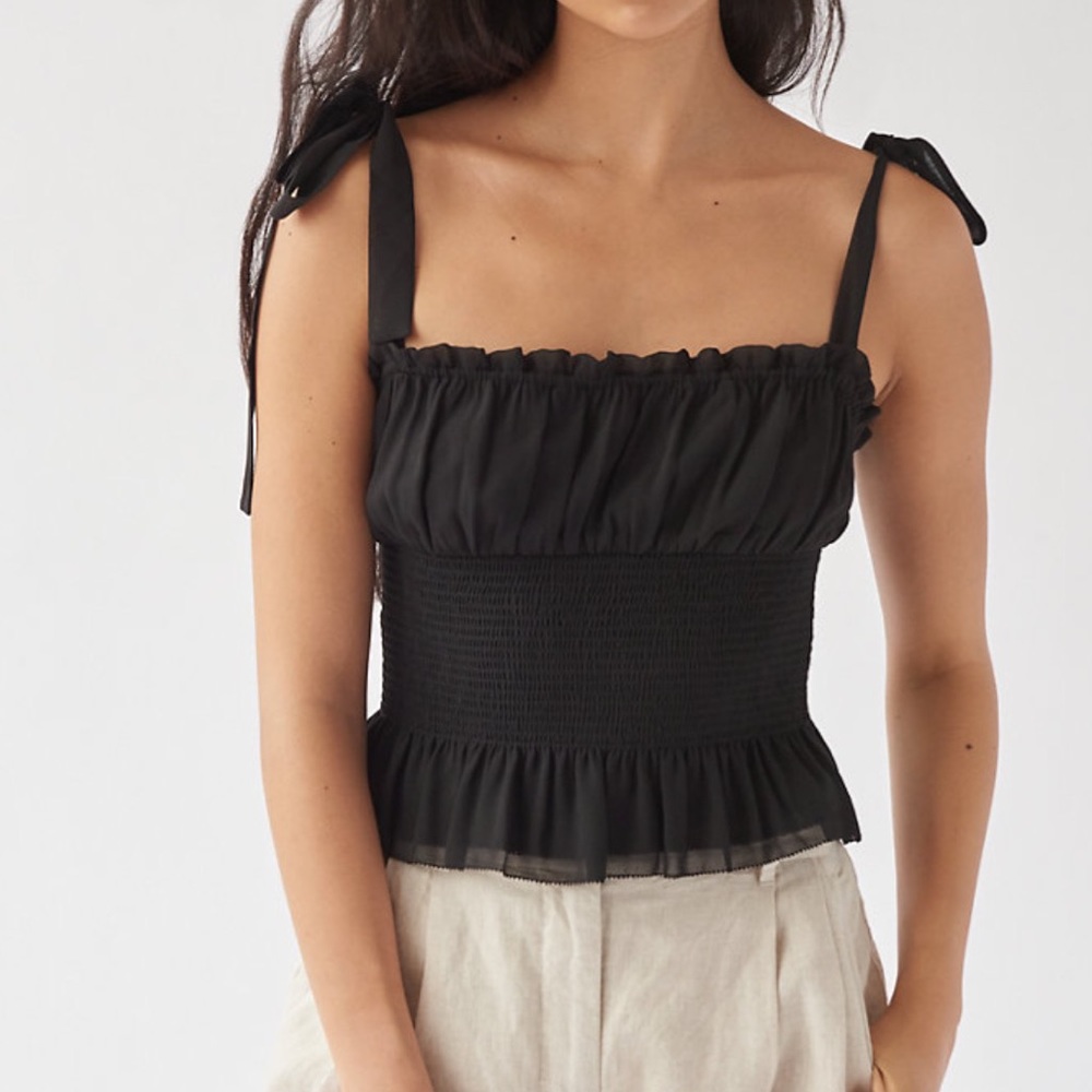Aritzia smocked top